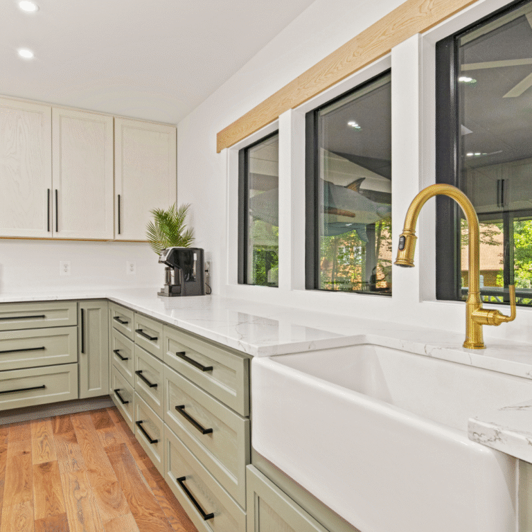 Jefferson Oak Linene and Sage Close Up