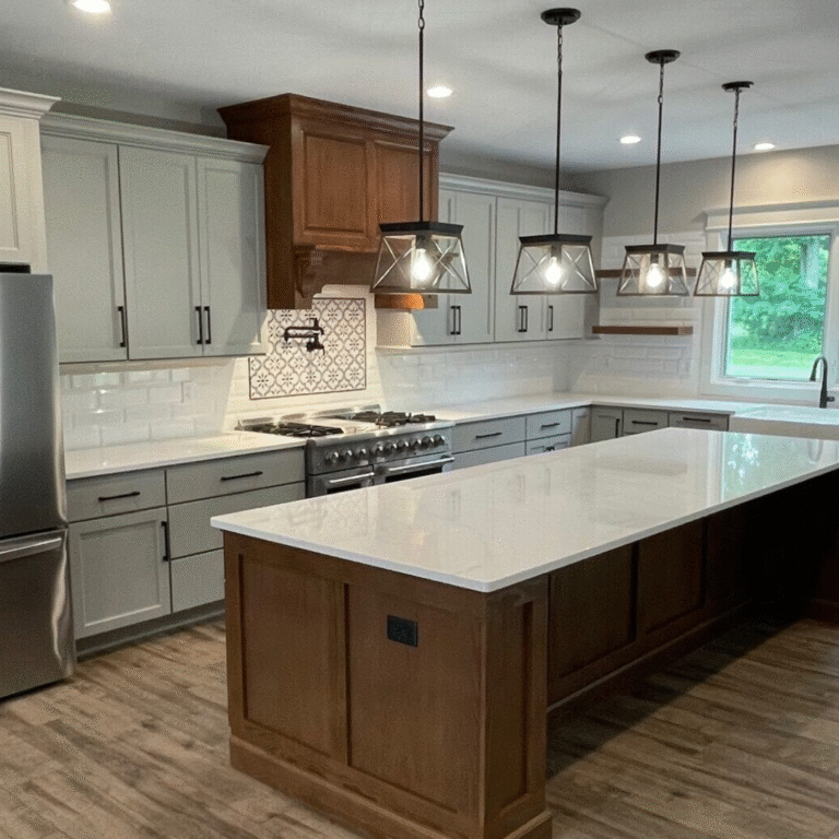 Jefferson Oak Pecan and Jefferson Pewter